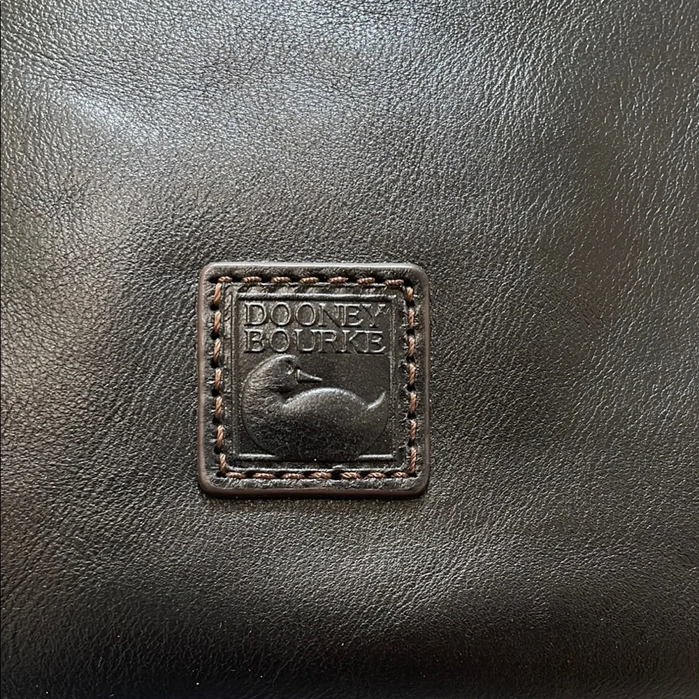 Dooney & Bourke Black Florentine Leather Satchel - Picture 2 of 7